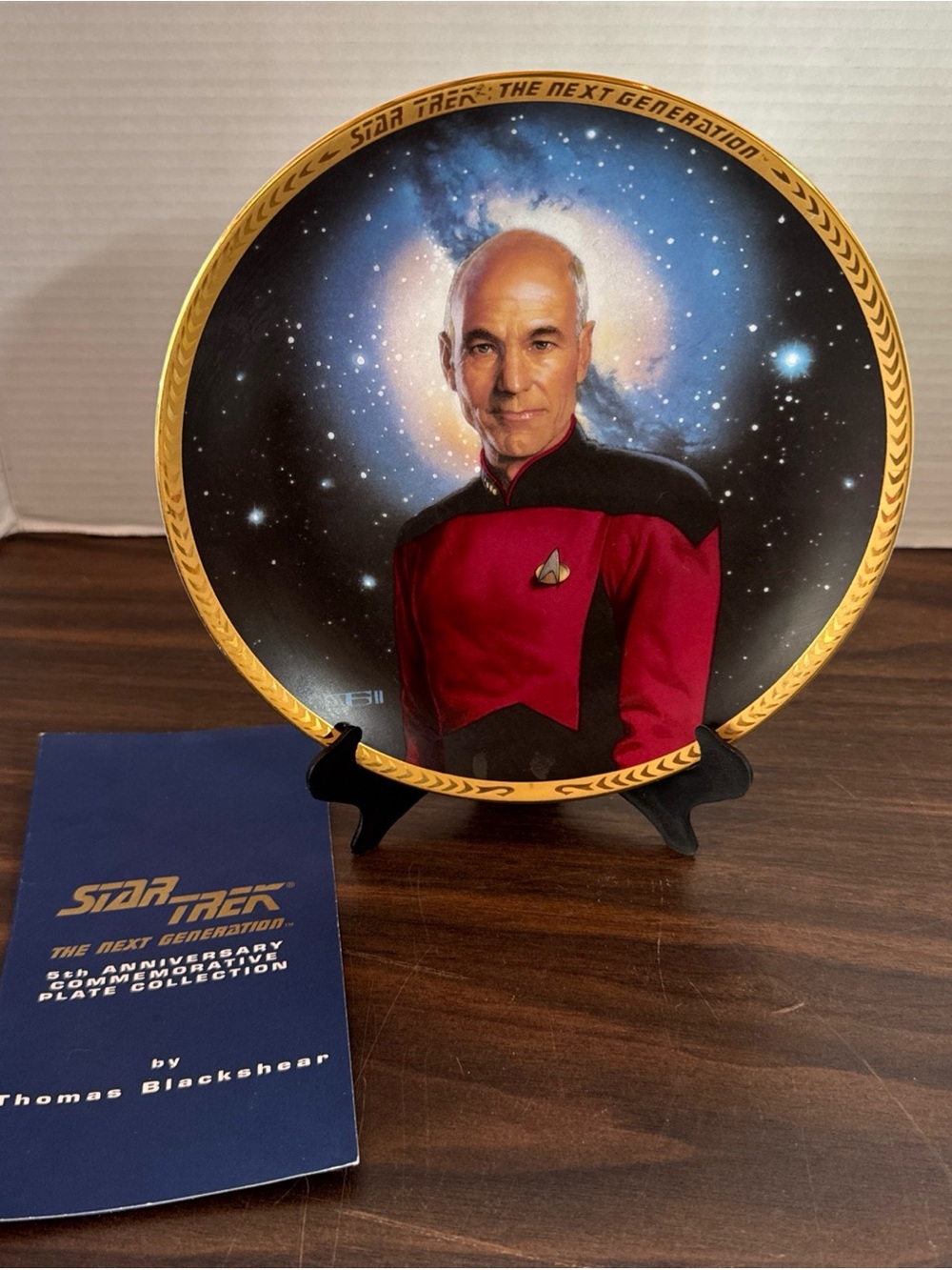 Star Trek The Next Generation Hamilton Collector Plate Captain Jean-Luc Picard